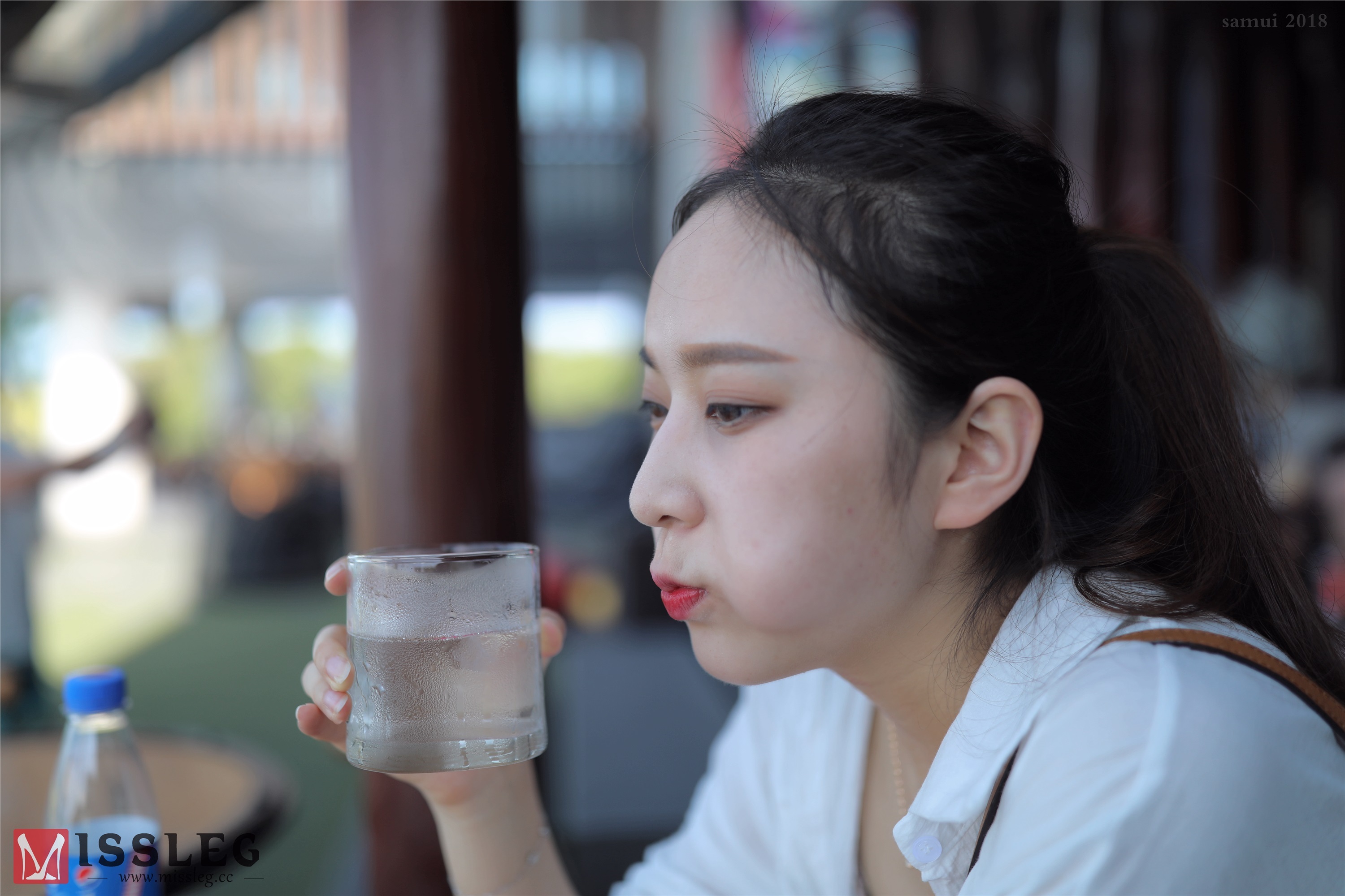 MISSLEG蜜丝  苏梅岛旅拍众筹系列 L002 透视白纱 乔依琳